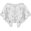 imageSWEETV Womens 1920s Shawl WrapsSequin Beaded Flapper Evening Shawls for women formalPartyWeddingFormalHarlem nightWhite