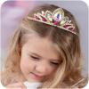 imageSWEETV Princess Tiara for Little GirlsTiara Crown Headband Birthday Party Prom Costume Accessories Gift Toddler Kids Baby01RapunzelMulticolored