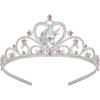 imageSWEETV Unicorn Princess Tiaras for Girls Crystal Kids Crown Headband Birthday Party Hats Halloween Costume Hair AccessoriesSilver