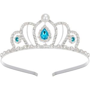 imageSWEETV Princess Tiara for Little GirlsTiara Crown Headband Birthday Party Prom Costume Accessories Gift Toddler Kids Baby06Cinderella