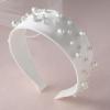imageSWEET Pearl bridal Headbands for Women bride headband Wide Wedding Headbands for bridal hair accessories white Fashion Headband for Partyprombirthdayholiday