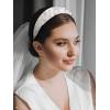 imageSWEET Pearl bridal Headbands for Women bride headband Wide Wedding Headbands for bridal hair accessories white Fashion Headband for Partyprombirthdayholiday