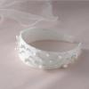 imageSWEET Pearl bridal Headbands for Women bride headband Wide Wedding Headbands for bridal hair accessories white Fashion Headband for Partyprombirthdayholiday