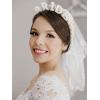 imageSWEETV Bride Headband with veil Bride to Be Headband Bachelorette Party Decorations Handmade Rhinestone Wedding Headband for Bridal Pearl Hair Accessories for Women Girlswith veil