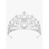 imageSWEETV Crowns for Women Crystal Bubble Tiara Witch Bubble Crown Bride Royal Queen Headband Princess Headpieces for Women Cosplay Prom Birthday Party CrownsSilver