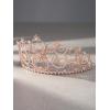 imageSWEETV Crowns for Women Crystal Bubble Tiara Witch Bubble Crown Bride Royal Queen Headband Princess Headpieces for Women Cosplay Prom Birthday Party CrownsRose Gold