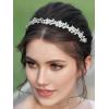 imageSWEETV Crystal Hair Vine and Headpiece  Bridal Hair Accessories for Women and Girls Silver