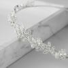imageSWEETV Crystal Hair Vine and Headpiece  Bridal Hair Accessories for Women and Girls Silver