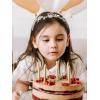 imageSWEETV Flower Girl Headpiece Silver Wedding Headband for Girls Princess Flowers Hair Accessories for Birthday Party