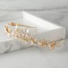 imageSWEETV Gold Rhineshtone Bridal Headpiece for Wedding Crystal Tiara for Bride Headband for Wedding Hair Accessories for Women Girl