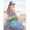 imageSWEETV Mermaid Crown Princess Tiaras for Girls Little Mermaid Kids Tiara Headband for Birthday Cosplay Party Gift