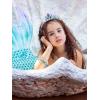 imageSWEETV Mermaid Crown Princess Tiaras for Girls Little Mermaid Kids Tiara Headband for Birthday Cosplay Party Gift
