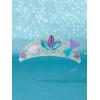 imageSWEETV Mermaid Crown Princess Tiaras for Girls Little Mermaid Kids Tiara Headband for Birthday Cosplay Party Gift