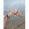 imageSWEETV Mermaid Crown Princess Tiaras for Women Girls Shell Little Mermaid Crowns for Birthday Cosplay Party Gift Psychedelic Undersea