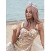 imageSWEETV Mermaid Crown Princess Tiaras for Women Shell Little Mermaid Crowns for Birthday Cosplay Party Gift Conch Fantasia for Ages 15