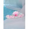 imageSWEETV Mermaid Princess Tiara for Little girls Girls Princess Crystal Tiara Crown Headband Birthday Party Prom Costume Cosplay Accessories Gift HalloweenHairpiece for Girls Toddler Kids BabyPink02Pink