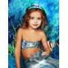 imageSWEETV Mermaid Princess Tiara for Little girls Girls Princess Crystal Tiara Crown Headband Birthday Party Prom Costume Cosplay Accessories Gift HalloweenHairpiece for Girls Toddler Kids BabyPink02Blue
