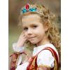 imageSWEETV Princess Tiara for Little Girls Kids Birthday Tiara Headband Flower Girls Crown Diadem Crystal Cosplay Dress up Halloween Costume Hair Accessories 81 MulticolorGold