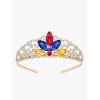 imageSWEETV Princess Tiara for Little Girls Kids Birthday Tiara Headband Flower Girls Crown Diadem Crystal Cosplay Dress up Halloween Costume Hair Accessories 82 MulticolorGold