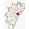imageSWEETV Princess Tiara for Little Girls Kids Birthday Tiara Headband Flower Girls Crown Diadem Crystal Cosplay Dress up Halloween Costume Hair Accessories 83 Aurora BorealisGold