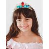 imageSWEETV Princess Tiara for Little Girls Kids Birthday Tiara Headband Flower Girls Crown Diadem Crystal Cosplay Dress up Halloween Costume Hair Accessories 81 MulticolorGold
