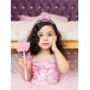 imageSWEETV Princess Tiara for Little Girls Kids Birthday Tiara Headband Flower Girls Crown Diadem Crystal Cosplay Dress up Halloween Costume Hair Accessories 83 PinkSilver