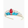 imageSWEETV Princess Tiara for Little Girls Kids Birthday Tiara Headband Flower Girls Crown Diadem Crystal Cosplay Dress up Halloween Costume Hair Accessories 81 MulticolorGold