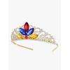 imageSWEETV Princess Tiara for Little Girls Kids Birthday Tiara Headband Flower Girls Crown Diadem Crystal Cosplay Dress up Halloween Costume Hair Accessories 82 MulticolorGold