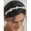 imageSWEETV Rhinestone Bridal Headband Silver Wedding Headpiece for Bride Crystal bridal hair pieces for Wedding Hair Accessories for Women Girl