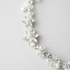 imageSWEETV Rhinestone Wedding Headband Hair Vine Headpieces Silver Birdal Hair Accessories for BridesSilver