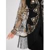 imageSWEETV Womens 1920s Long Shawl WrapsSequin Flapper Evening Shawls for women formalPartyWeddingFormalHarlem nightBlack Gold 2