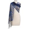 imageSWEETV Womens 1920s Long Shawl WrapsSequin Flapper Evening Shawls for women formalPartyWeddingFormalHarlem nightBlue 2