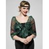 imageSWEETV Womens 1920s Long Shawl WrapsSequin Flapper Evening Shawls for women formalPartyWeddingFormalHarlem nightGreen