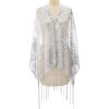 imageSWEETV Womens 1920s Long Shawl WrapsSequin Flapper Evening Shawls for women formalPartyWeddingFormalHarlem nightSilver Grey