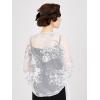 imageSWEETV Womens 1920s Long Shawl WrapsSequin Flapper Evening Shawls for women formalPartyWeddingFormalHarlem nightWhite