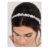 imageSWEETV Crystal Hair Vine and Headpiece  Bridal Hair Accessories for Women and Girls Silver