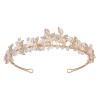 imageSWEETV Gold Rhineshtone Bridal Headpiece for Wedding Crystal Tiara for Bride Headband for Wedding Hair Accessories for Women Girl