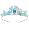 imageSWEETV Mermaid Princess Tiara for Little girls Girls Princess Crystal Tiara Crown Headband Birthday Party Prom Costume Cosplay Accessories Gift HalloweenHairpiece for Girls Toddler Kids BabyPink02Blue