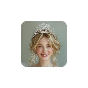 imageSWEETV Crowns for Women Crystal Bubble Tiara Witch Bubble Crown Bride Royal Queen Headband Princess Headpieces for Women Cosplay Prom Birthday Party CrownsSilver