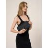 imageGenuine Leather Clutch Purses for Women Shoulder Bag Trendy TopHandle Handbags with 2 Adjustable StrapsBlack