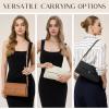 imageGenuine Leather Clutch Purses for Women Shoulder Bag Trendy TopHandle Handbags with 2 Adjustable StrapsBrown