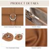 imageGenuine Leather Clutch Purses for Women Shoulder Bag Trendy TopHandle Handbags with 2 Adjustable StrapsBrown