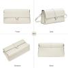imageGenuine Leather Clutch Purses for Women Shoulder Bag Trendy TopHandle Handbags with 2 Adjustable StrapsOffwhite