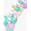 imageSWEETV Mermaid Princess Tiara for Little girls Girls Princess Crystal Tiara Crown Headband Birthday Party Prom Costume Cosplay Accessories Gift HalloweenHairpiece for Girls Toddler Kids BabyPurple