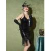 imageYESSA Flapper Dresses 1920s Gatsby Dresses for Women Roaring 20s Costumes Great Gatsby Outfits with 20s Accessories SetBlack