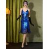 imageYESSA Flapper Dresses 1920s Gatsby Dresses for Women Roaring 20s Costumes Great Gatsby Outfits with 20s Accessories SetBlue