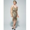 imageYESSA Flapper Dresses 1920s Gatsby Dresses for Women Roaring 20s Costumes Great Gatsby Outfits with 20s Accessories SetElegant Gold