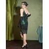 imageYESSA Flapper Dresses 1920s Gatsby Dresses for Women Roaring 20s Costumes Great Gatsby Outfits with 20s Accessories SetMalachite Green