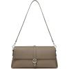 imageGenuine Leather Clutch Purses for Women Shoulder Bag Trendy TopHandle Handbags with 2 Adjustable StrapsGrey