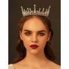 imageSWEETV Baroque Queen Crown for Women  Gold Tiaras and Crowns Rhinestone Costume Headpiece for Birthday Prom Wedding Halloween Party Penelope
